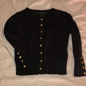 Black cropped cardigan